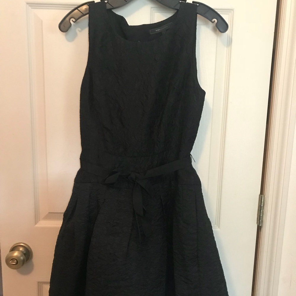 Simple, conservative black dress